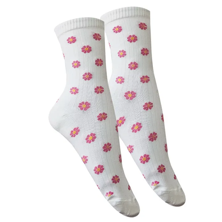 جوراب ساق بلند زنانه تن پوش هنگامه مدل گل بابونه ک...