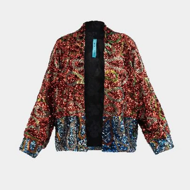 کت جان عنابی آبی