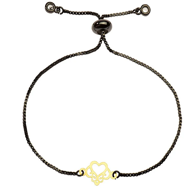 دستبند طلا 18 عیار زنانه کرابو طرح گل مدل Kr1216