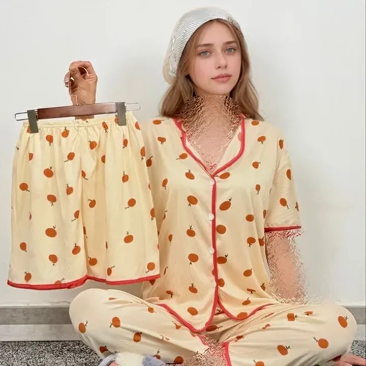 ست سه تیکه نخ موسلین کد6457
