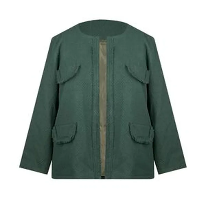 پالتو زنانه مدل فوتر پشمی کد AK1415