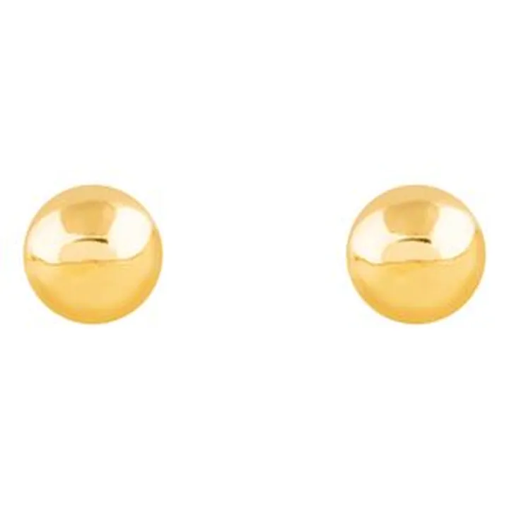 گوشواره طلا میخی 18 عیار زنانه پرسته مدل گوی بزرگ کد WE442