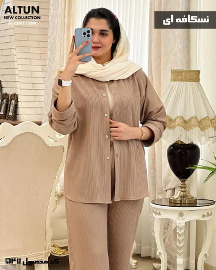 ست شومیز شلوار دلبر کد 42616
