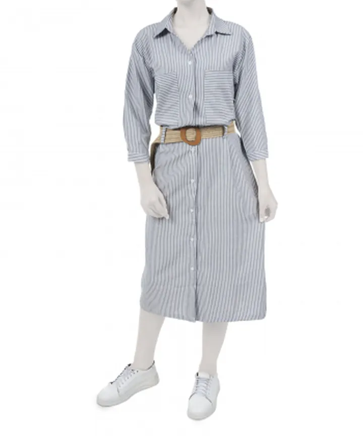 پیراهن نخی زنانه سه دو مدل 5SW18NT0911