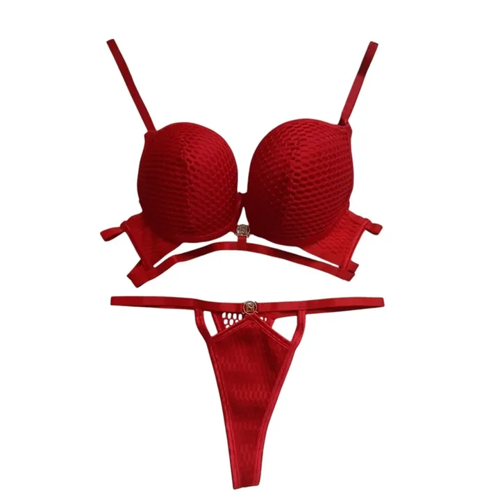 ست شورت و سوتین زنانه مدل لانه زنبوری