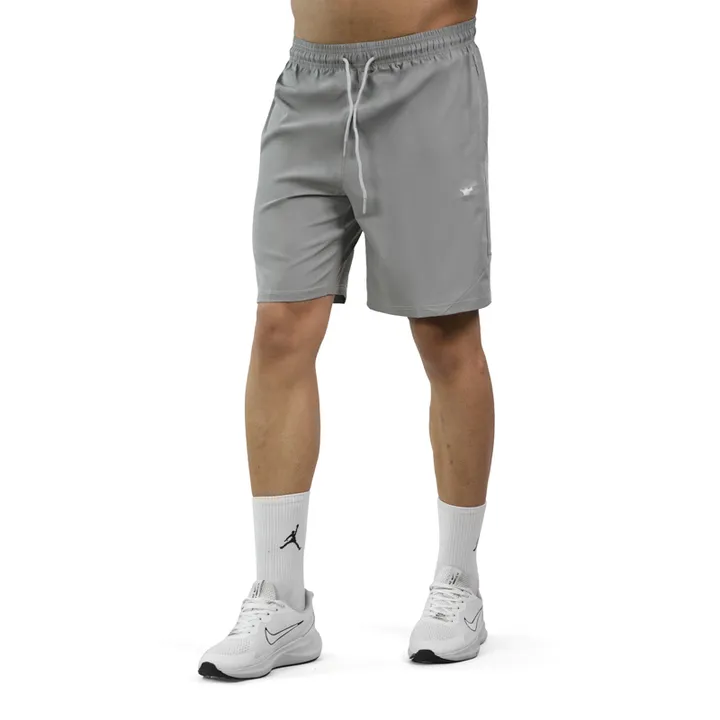 شلوارک ورزشی مردانه آندر آرمور مدل Heat Gear-T50 طوسی روشن