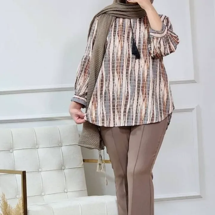 شومیز مانتویی زنانه تابستانه جنس کاملس تونیک مانتویی زنانه 