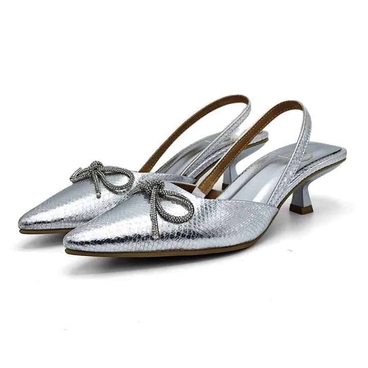 کفش مجلسی زنانه پاشنه دار 3 سانت  مدل 4027 _ sandal valentino
