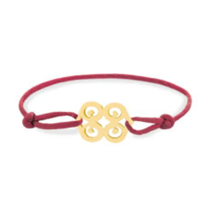 دستبند طلا زنانه طرح نقوش ابری