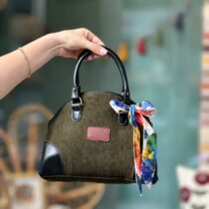 کیف دوشی ترنج سبز لجنی