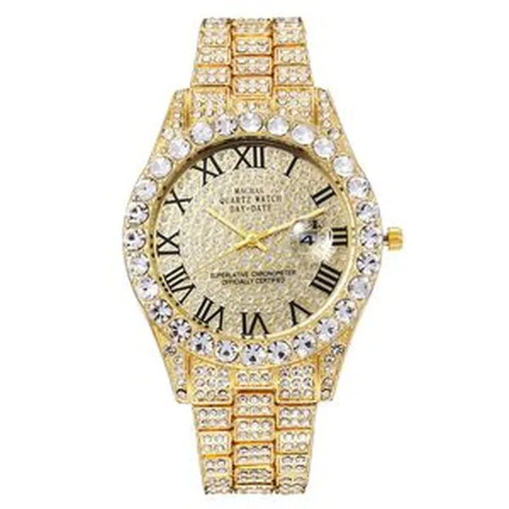 ساعت مچی عقربه‌ای مردانه کوارتز مک راس مدل فول نگین کد FU-NJT1