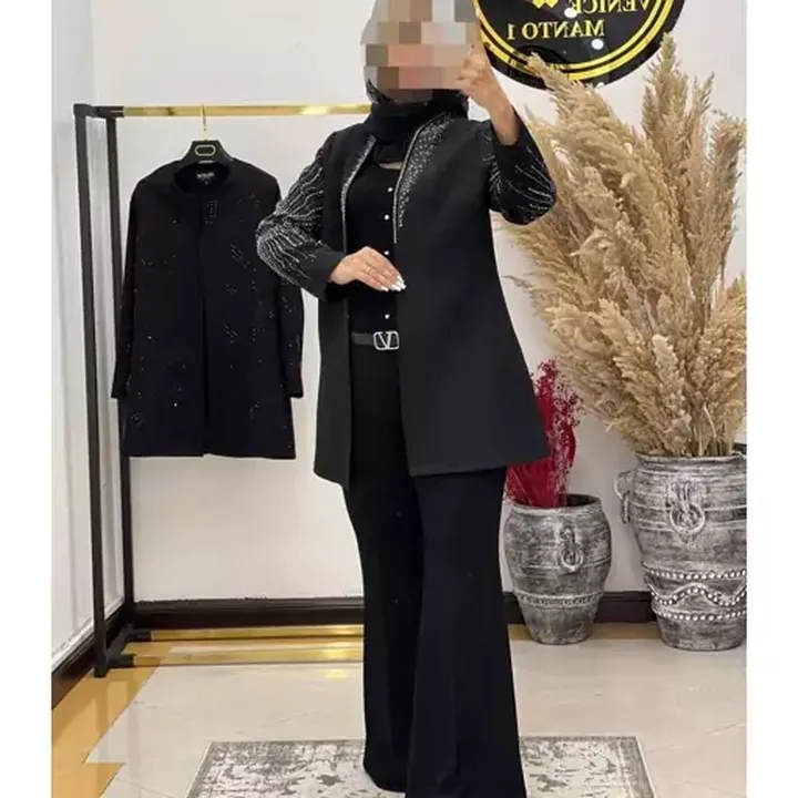 کت مجلسی نگینی کرپ مازراتی درجه یک