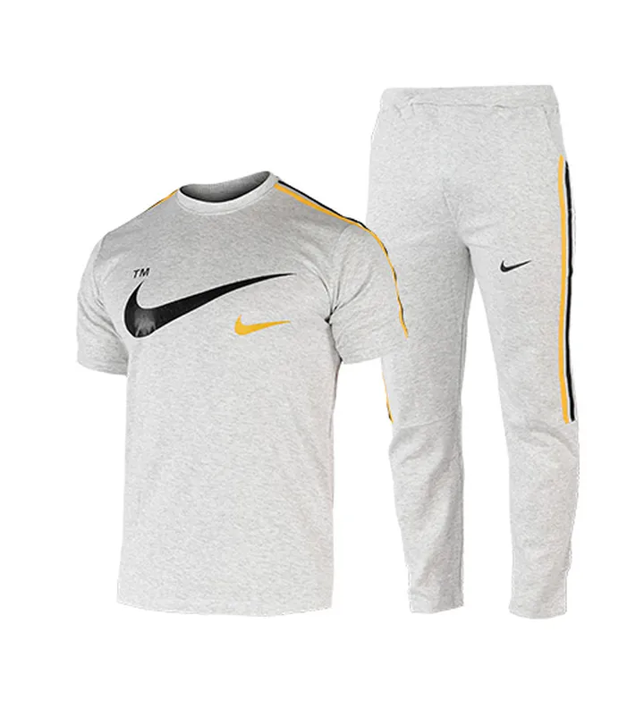 ست تیشرت و شلوار مردانه آستین کوتاه Nike یقه گرد