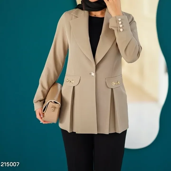 کت مجلسی سگک دار زنانه مدل دریس