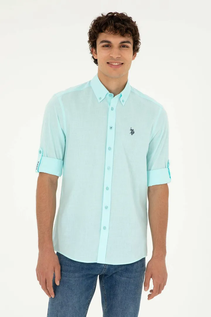 <span class="text-styled__StyledSpan-sc-d280c10c-1 dvOaRP">U.S. Polo Assn.< span>پیراهن آستین بلند مردانه آبی 50288648-VR083