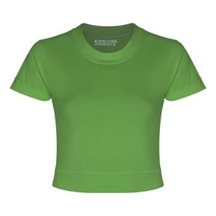 کراپ‌ تی‌شرت آستین کوتاه زنانه ایزی دو مدل 9879009010010