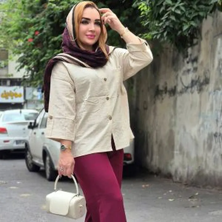 شومیز شنل آستین پاکتی ۴۶۴۰۰۶