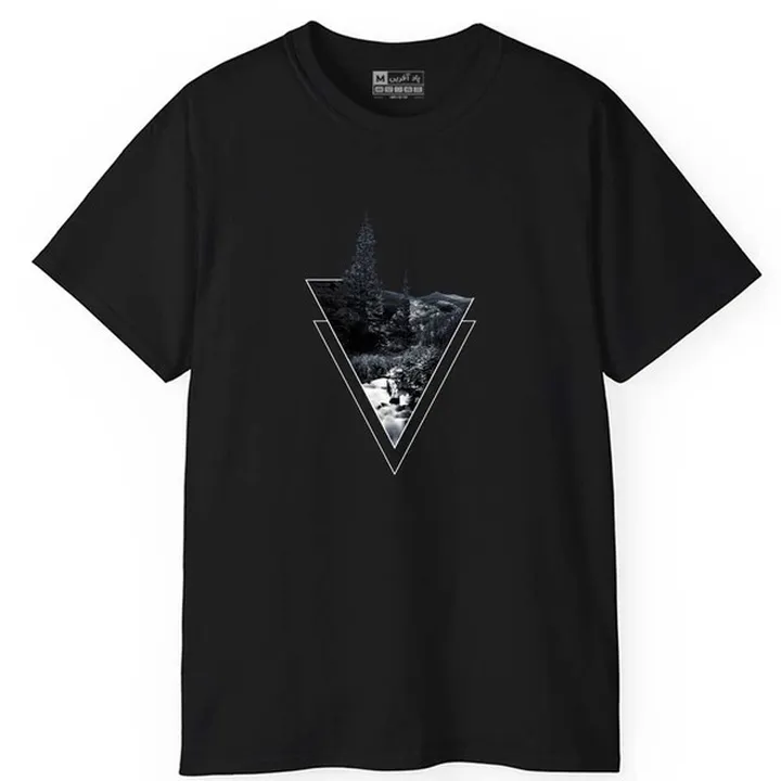 تی شرت آستین کوتاه مردانه پاد آفرین مدل طبیعت کد 0...