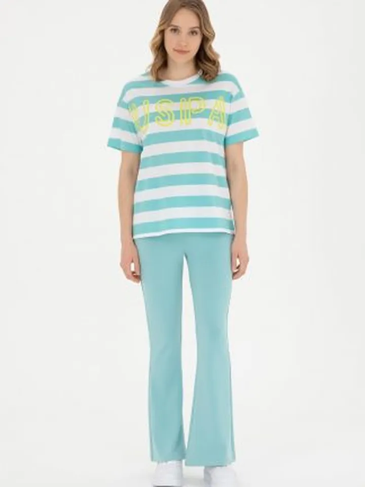 شلوار راحتی زنانه نعنایی یو اس پولو