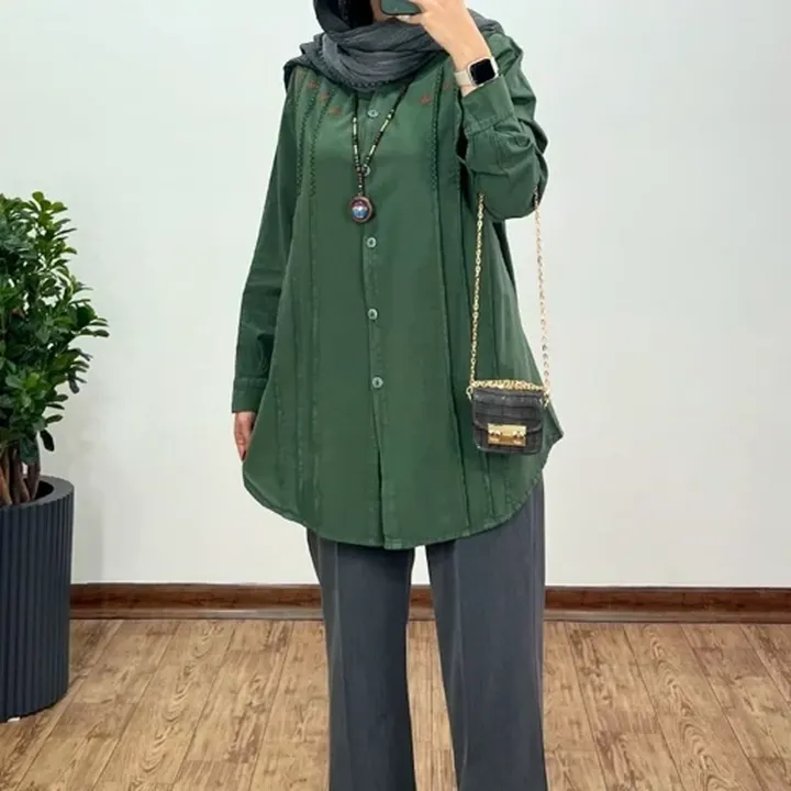 مانتو الیاف تابستانی دخترانه زنانه 