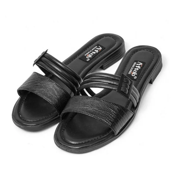 صندل زنانه پاتن چرم مدل BR02