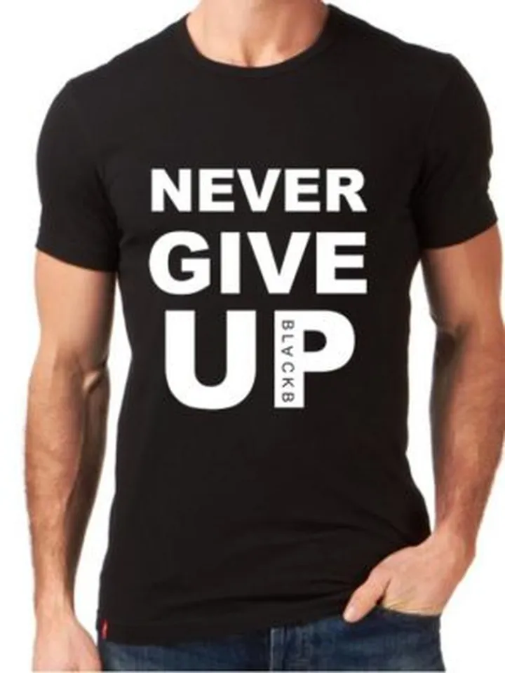 تیشرت never give up