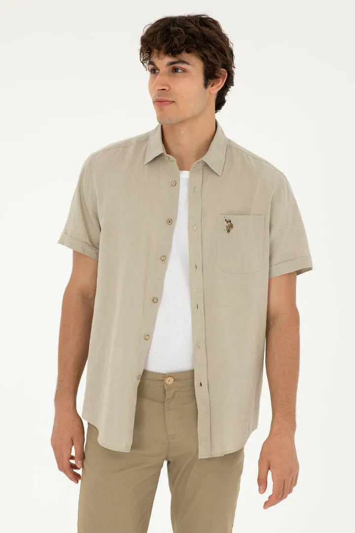 <span class="text-styled__StyledSpan-sc-d280c10c-1 dvOaRP">U.S. Polo Assn.< span>پیراهن آستین کوتاه مردانه سنگی 50284296-VR049