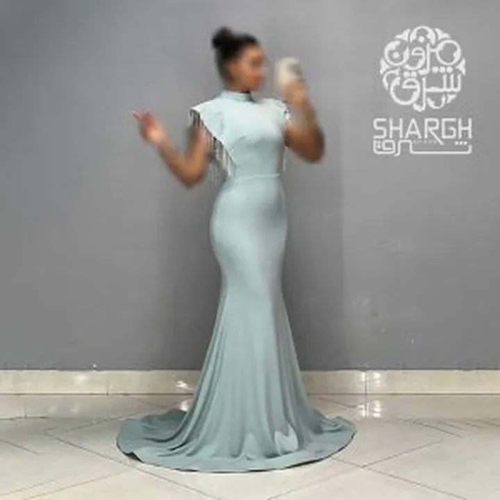 ماکسی کرپ کش سرشانه زنجیری