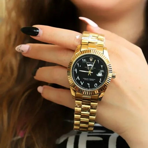 ساعتمچی زنانه رولکس دی دیت  اعداد فارسی کیفیت قوی Rolex date just