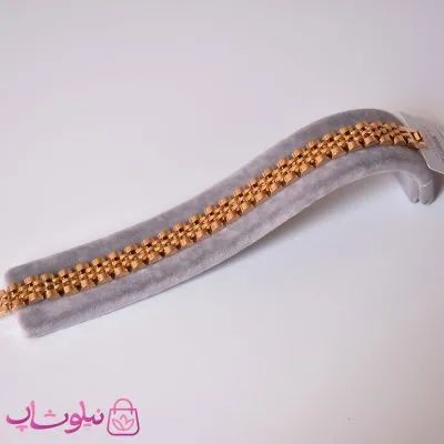 دستبند مردانه زنانه ژوپینگ طرح رولکس طلایی کد 2950-1