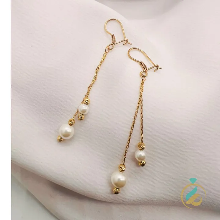 گوشواره طلا مروارید یکتاخواه