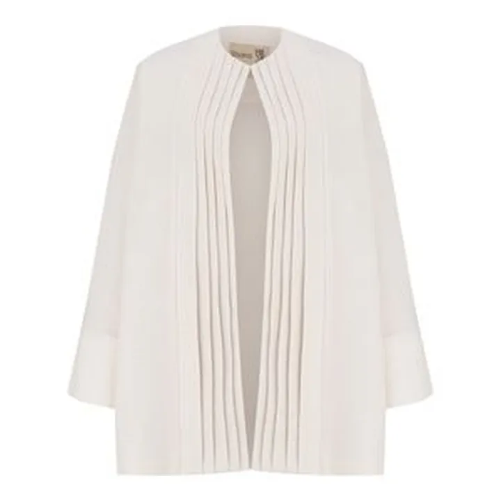 مانتو زنانه السانا مدل جوانه کد 223909 رنگ شیری