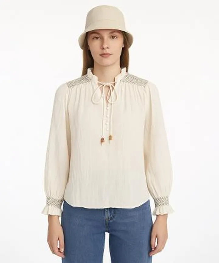 بلوز آستین بلند زنانه جوتی جینز مدل 51731445