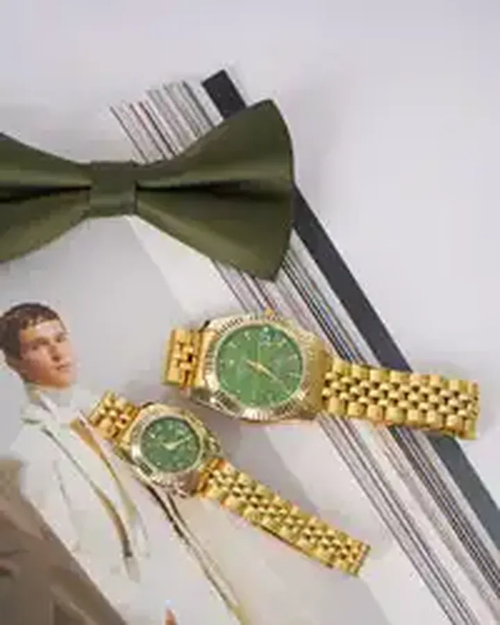 ست ساعت Rolex صفحه سبز مدل R12