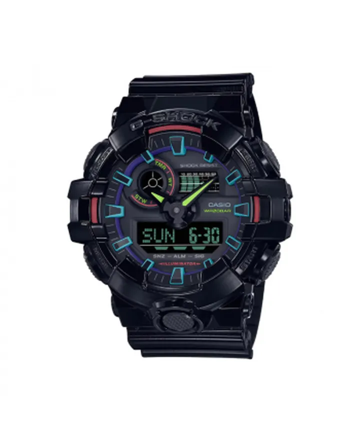 ساعت مچی عقربه ای مردانه کاسیو Casio مدل GA-700RGB-1ADR