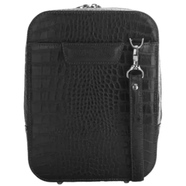 کیف دوشی مردانه چرم طبیعی مدل هومان کد 2601