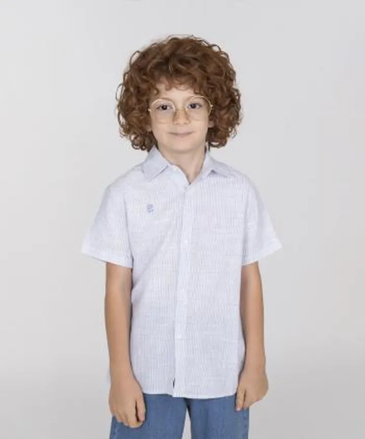 پیراهن آستین کوتاه پسرانه پیانو مدل 11371