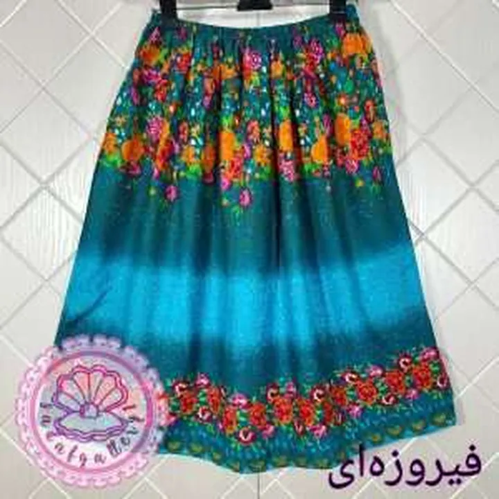 دامن نخی کوتاه گیلانه در رنگبندی متنوع(کد1359)