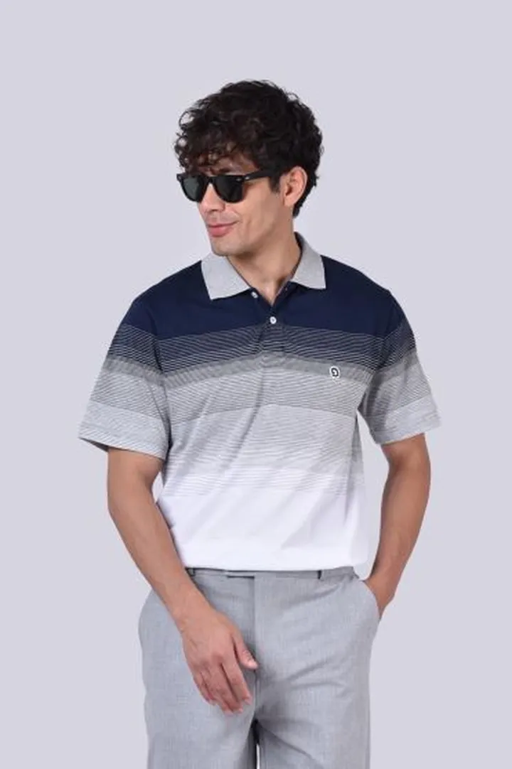 پلوشرت آستین کوتاه راه راه