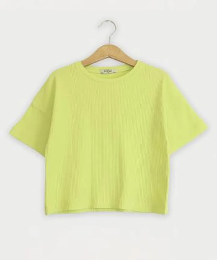 تیشرت آستین کوتاه دخترانه پیانو مدل 10347