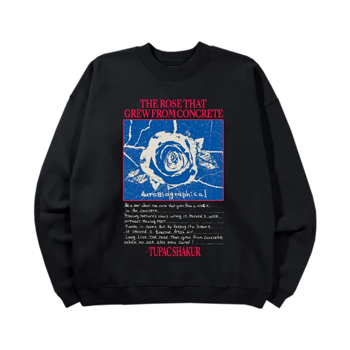 دورس 2pac | دورس کاوز طرح From Concrete Crewneck