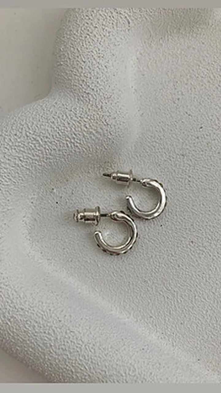 گوشواره مورچه ابکاری نقره کد ۱