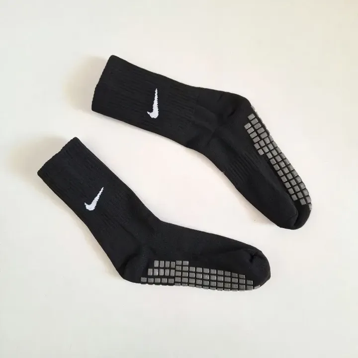 جوراب ورزشی ساق بلند نایک مشکی استپ دار