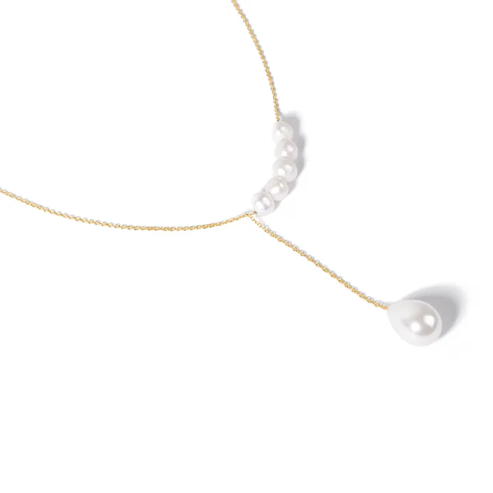 گردنبند طلا مروارید دراپ