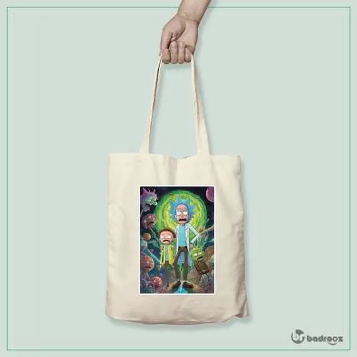 کیف خرید کتان (توت بگ) ریک و مورتی (Rick and Morty)