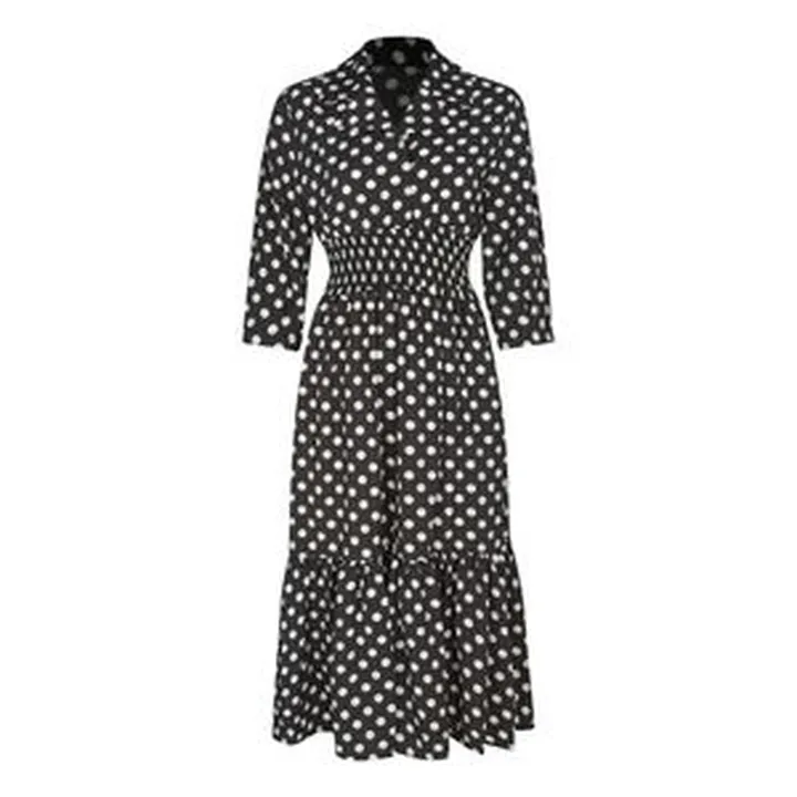 پیراهن یقه انگلیسی زنانه مدل 003 رنگ مشکی