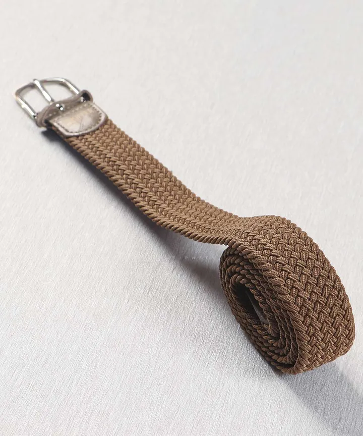 کمربند کنفی مردانه شکلاتی 0277