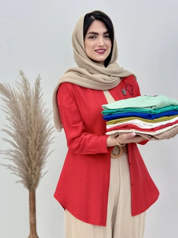 شومیز گلدوزی آزاده کد4497