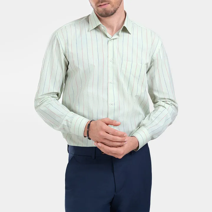 پیراهن آستین بلند یقه کراواتی مردانه ام کی مدل 180...