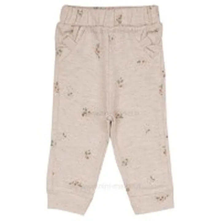 شلوار تمام چاپ طرح فندق رنگ کرم نیلی Nili